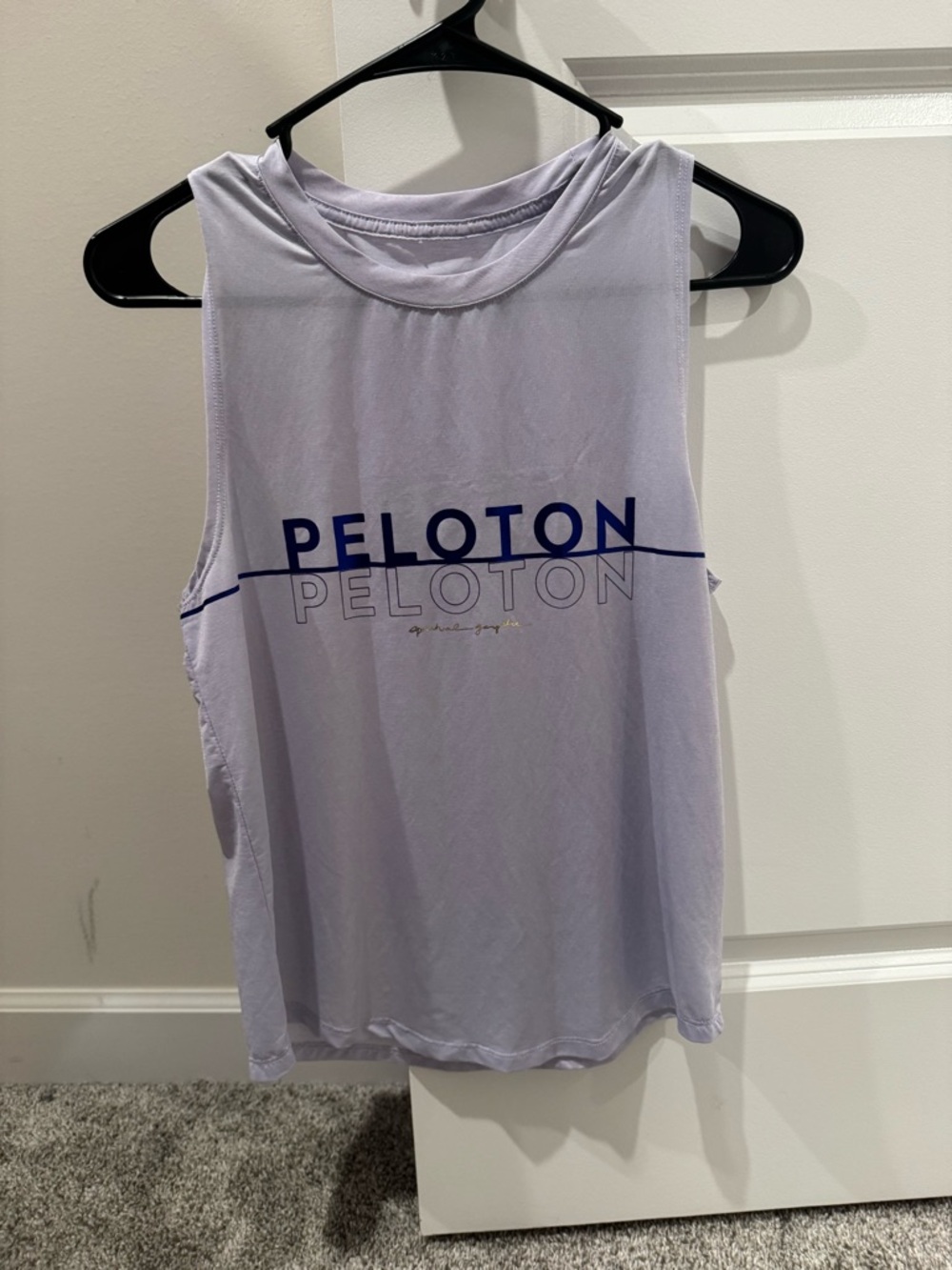 Peloton Light Lavender Graphic Muscle Tank